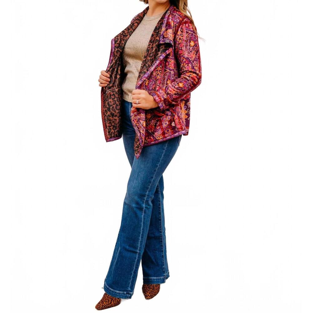 NEW JOHNNY WAS joan wrap binded sherpa jacket in domi - Picture 9 of 9